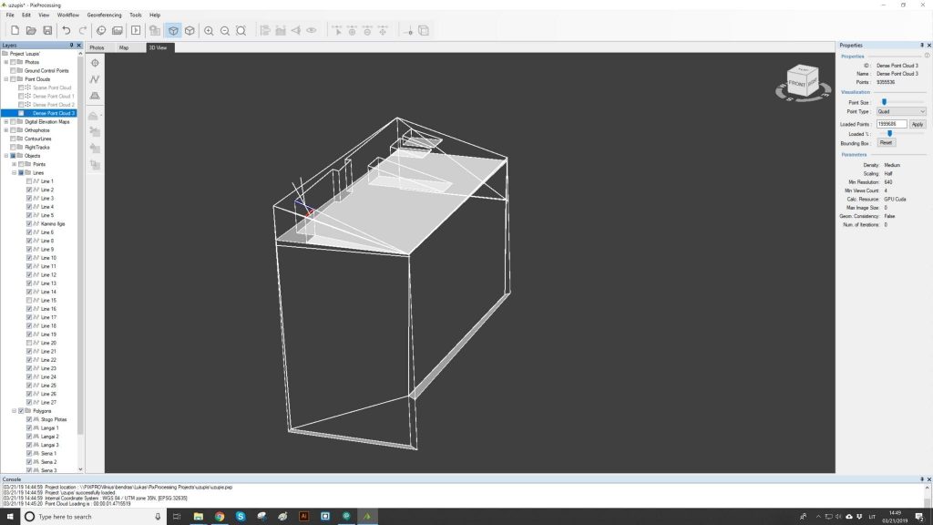 Roof sketch lines for export