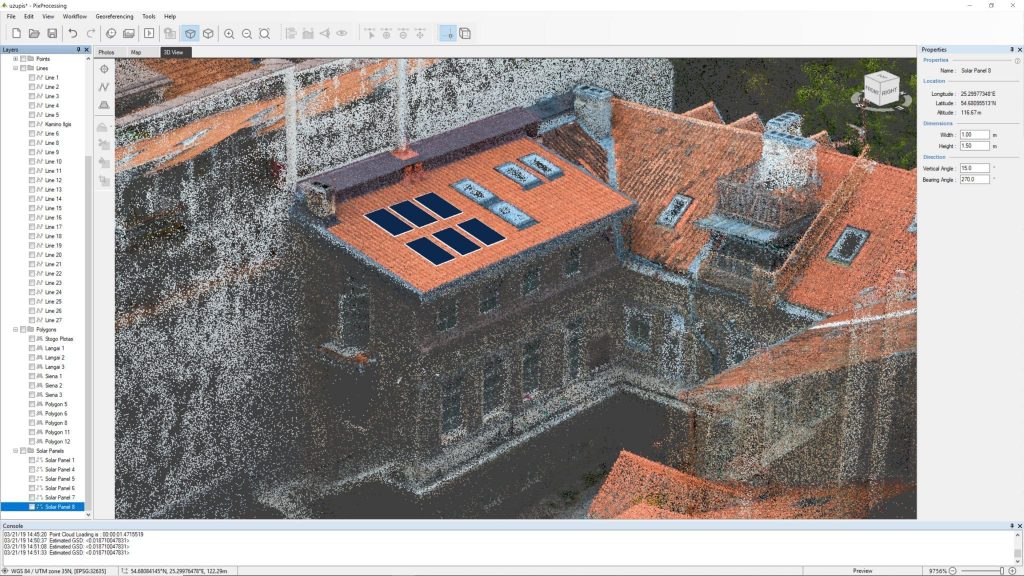 Solar Panels on the roof